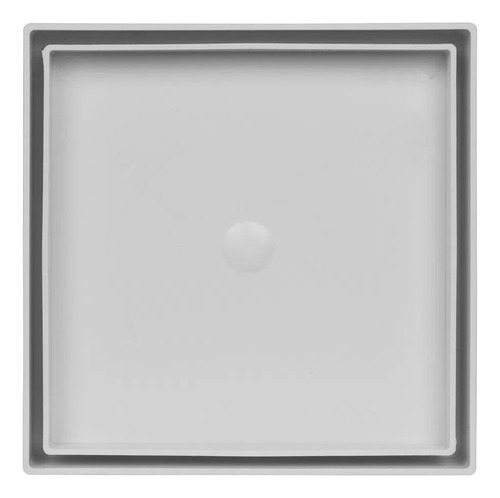 Ralo Oculto Quadrado Universal De 10x10cm Branco Astra