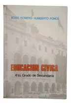 Comprar Educación Cívica Boris Romero Humberto Ponce 4to Secundaria