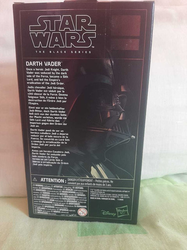 Figura Darth Vader Black Series Star Wars Imperio Semi Nuevo (Usado)