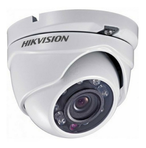 Cámara de seguridad Hikvision DS-2CE56C0T-IRMF con resolución de 1MP visión nocturna incluida blanca