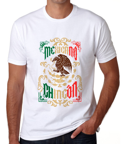 Playera Viva Mexico Aguila Escudo Poster Mexicano Chingon