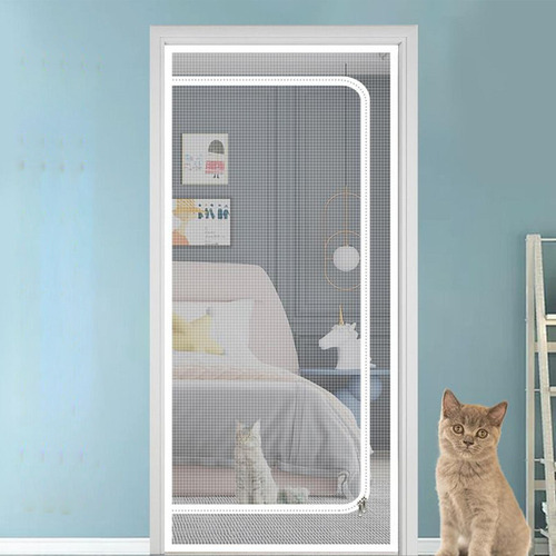 Barrera De Puerta De Red For Gatos Interior Malla Protector