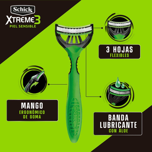Maquina De Afeitar Schick Xtreme 3 Piel Sensible X2und