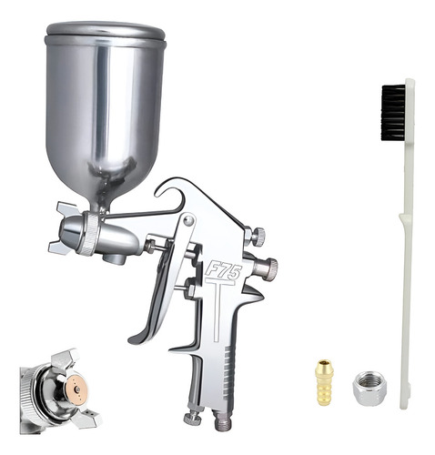 Pistola de Pintura HVLP Lorben F-75G Bico 1.5mm Gravidade Com Caneca 400ml