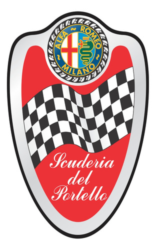 Emblema Adesivo Resinado Alfa Romeo Res2