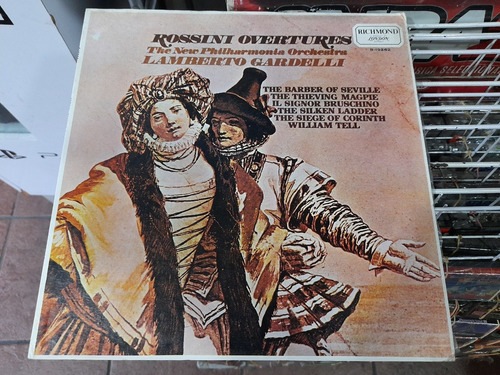 Lp Rossini Overturas Nueva Orq Filarmónica Acetato,long Play