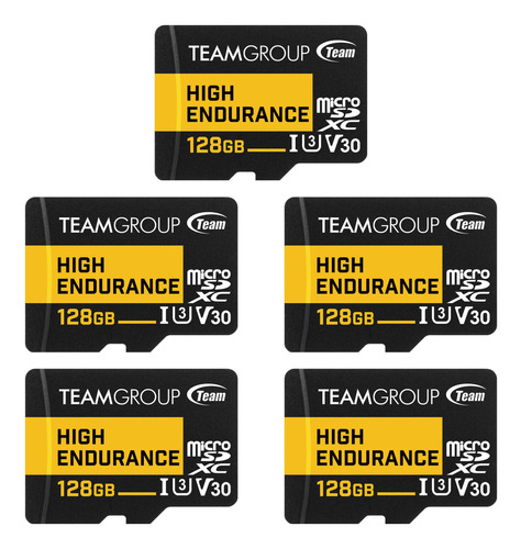 Teamgroup Alta Resistencia 128gb 5 Unidades Micro Sdxc Uhs-i