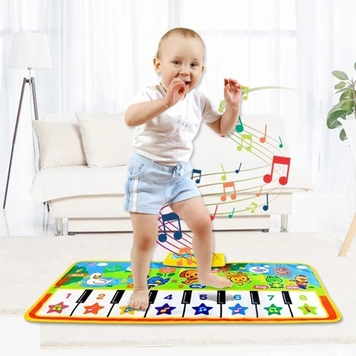 Imagen 3 de 9 de Alfombra Piano Musical Infantil , Educativo Teclado Niños