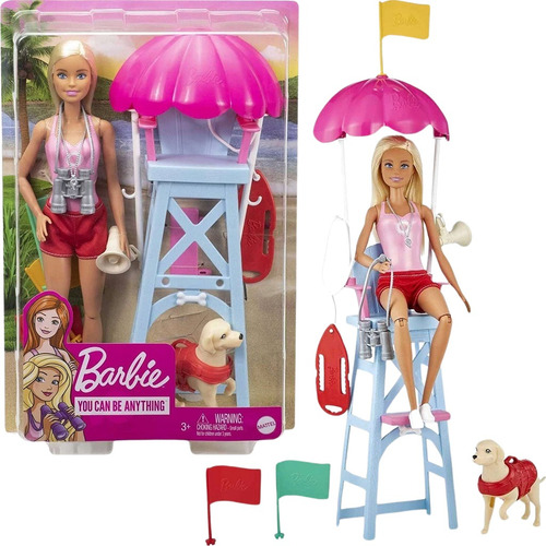 Barbie You Can Be Anything Lifeguard Doll Salvavidas Muñeca*