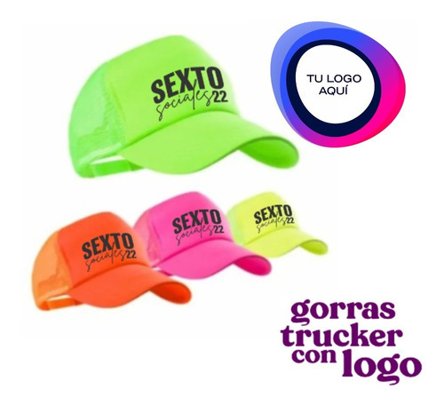 15 Gorras Fluor Personalizada Fiesta Casamiento Eventos