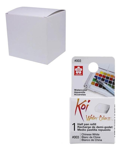 Refil Aquarela Em Pastilha Sakura Koi 12 Cores Perolizadas