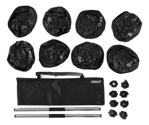 Juego De Mancuernas De Viaje Rellenas De Agua 30 Kg Ajustabl