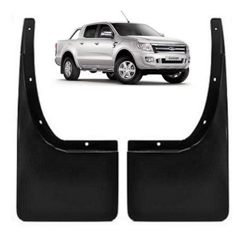 Kit Traseiro Apara Barro Lameiro Ford Ranger 2013 2014 2015