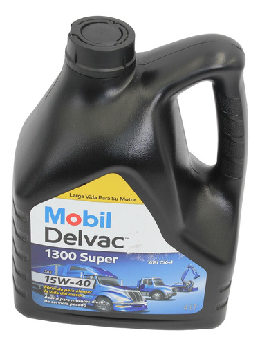 Aceite Motor Mobil Delvac 1300 Super 15w40 4 Lts