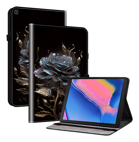 Funda De Piel Negra Para Samsung Galaxy Tab A 8.0 2019