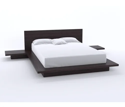 Juego De Alcoba Cama Queen 160 Madera Maciza De Roble