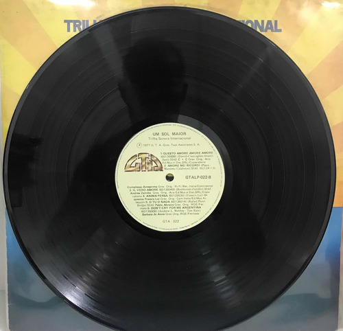 Lp Vinil Um Sol Maior Internacional- 1977 - Mv (Usado)