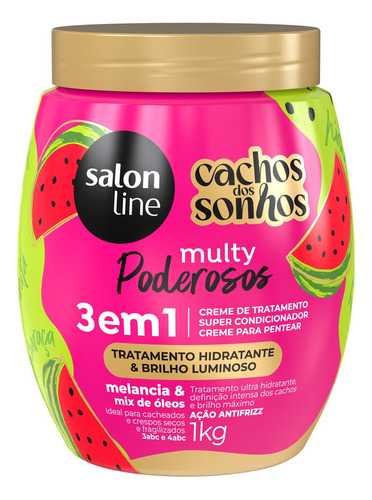 Salon Line Cachos Do Sonhos Multy Poderosos Melancia 1kg