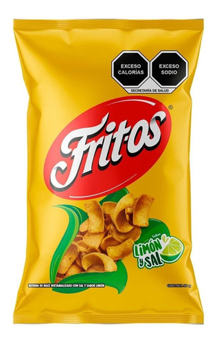 Sabritas Fritos Sal 3 Packs - 30 Unidades Totales De 38gr.