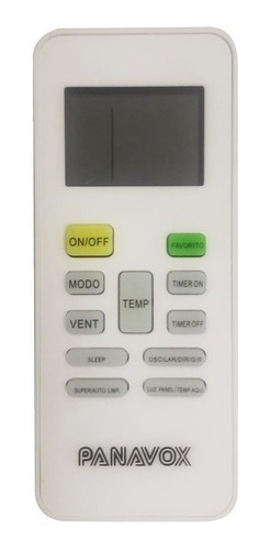 Control Remoto Aire Acondicionado Panavox R51 Msg/msf/msm/mc