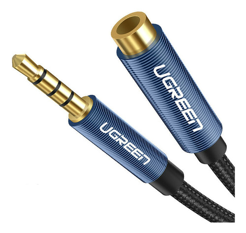 Cable Extensor Audio Stereo Audífonos Y Micrófono 2m Ugreen