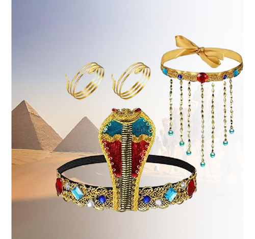 2 X 4 Piezas Accesorios De Disfraz Egipcio Para Mujer Vestir