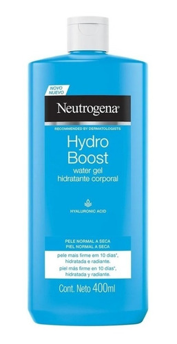 Imagen 1 de 1 de Crema Neutrogena Hydro Boost Water Gel Hidratante Corporal en dosificador 400mL