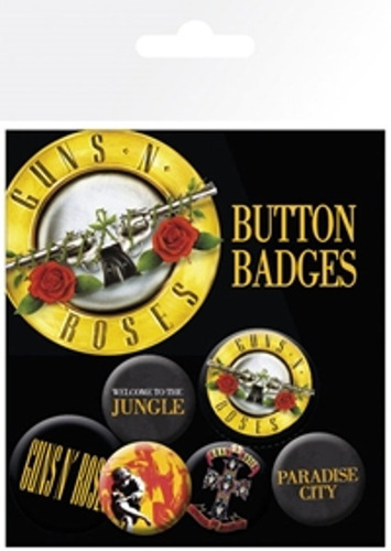 Guns N' Roses Lyrics And Logos Button Pack