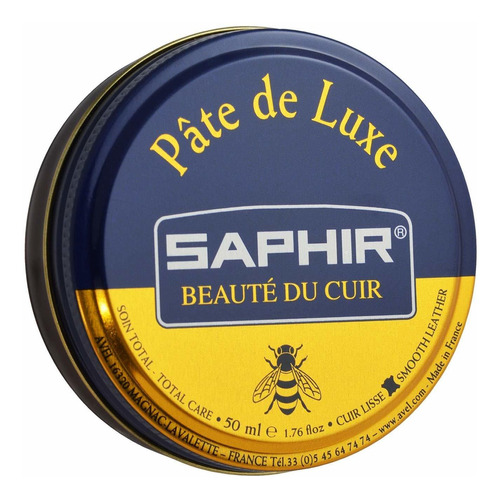 Saphir Pate De Luxe Leather Shoe Polish - Crema De Cera Para