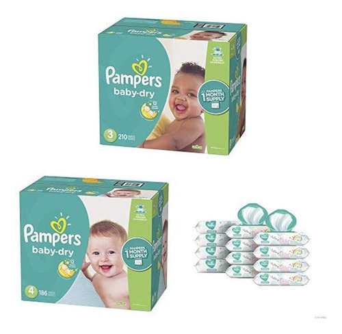 Pampers Paquete - Pañales Desechables Para Bebé De Tamaño 3,