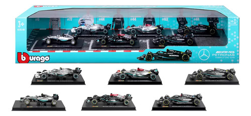 Bburago 1/43 3 Sets F1 Red Bull Ferrari Mercedes Formula 1