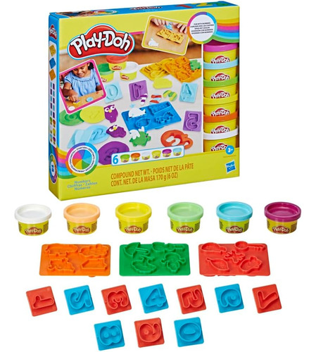 Play Doh Numeros 6 Botes 170g Hasbro