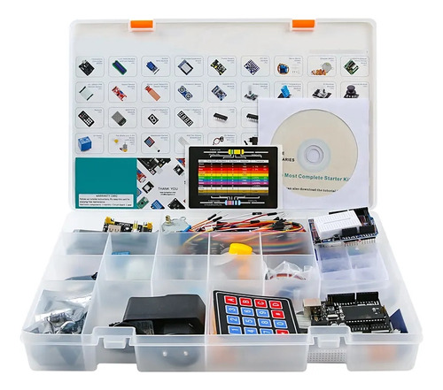 Kit Avançado Componentes Eletrônicos Para Arduino Caixa Nfe