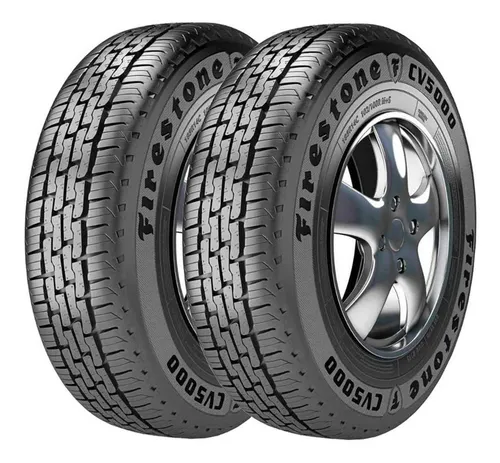 Combo 2 Pneus 185r14c 104/102r Radial Tl Cv5000 Firestone