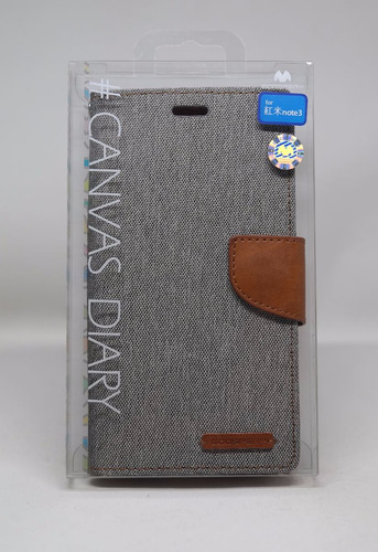 Funda Redmi Note 3 Mercury Goospery Canvas Diary Gris