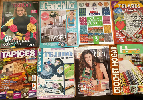 Lote De 56 Revistas De Tejido, Crochet, Macramé,manualidades