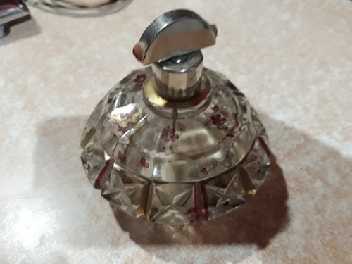 Antiguo Perfumero De Cristal