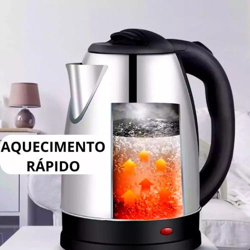 Chaleira Elétrica Plástica 110v E 220v Prática Bak 1.8l