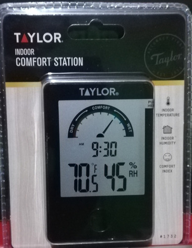 Imagen 3 de 3 de Termohigrómetro Taylor 1732 Calibrado C/certificado Farmacia