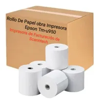 Comprar 25 Rollos De Papel Obra Para Impresora Epsontmu950 Scanntech