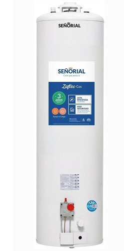 Termotanque multigas Señorial Zafiro TSZ-120 blanco 118L