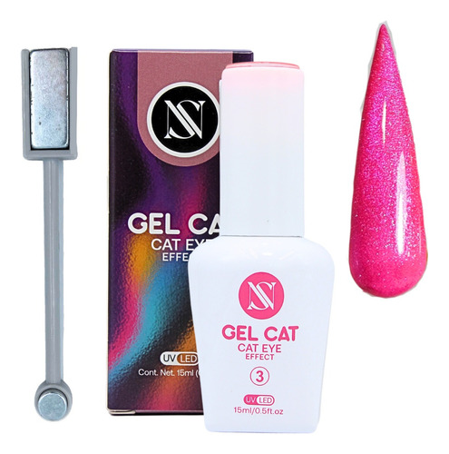 Esmalte Gel Ojo De Gato, Uñas + Regalo. Elige. Studio Nails Color Gel Cat No. 3