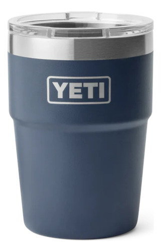 Vaso Térmico Yeti Rambler 16oz Stackable,tapa Magslider Color Azul Navy