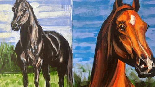 Garanho Negro ( Pintor Moises Serie ,os Cavalos A 3 (Usado)