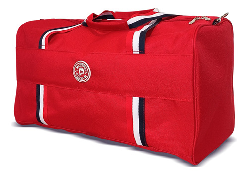 Maletin Deportivo Con Zapatera Mccarthy Modelo Mtj-01 Rojo Lisa