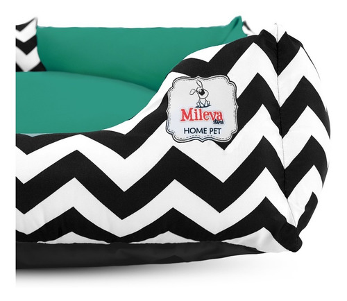 Kit Pet Cama Para Cachorro Gato 70x70 + Mantinha Pet Soft Cor Chevorn Cancun