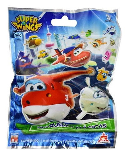 Super Wings Mini Ruedas Mágicas  5 Sobres Sorpresa