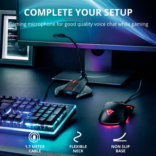 Imagen 4 de 9 de Microfono Gamer Trust Nepa 3.5mm Pc Notebook