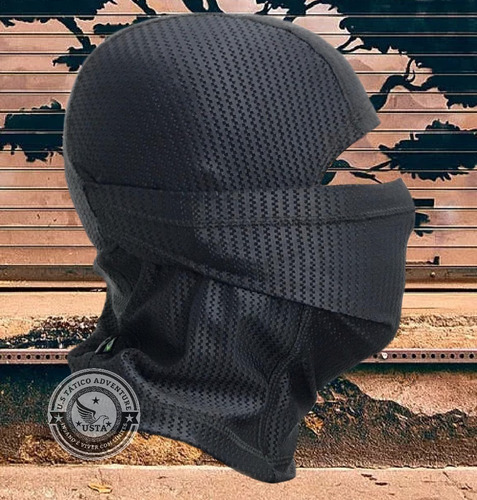 Imagem 1 de 6 de Balaclava Máscara Tática Malha Térmica Proteção Uv50+ Gta