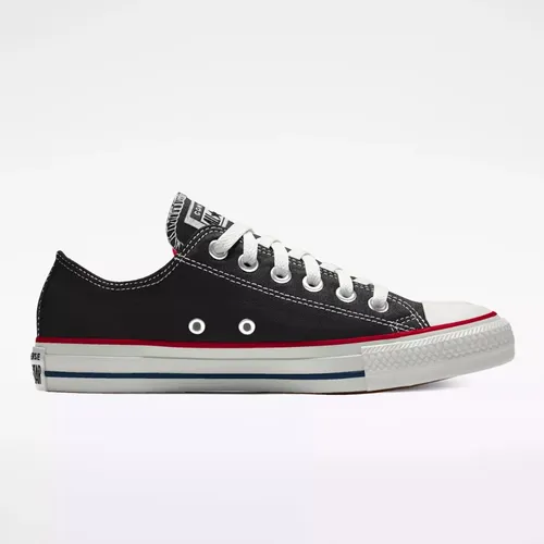Converse negras linea roja hotsell